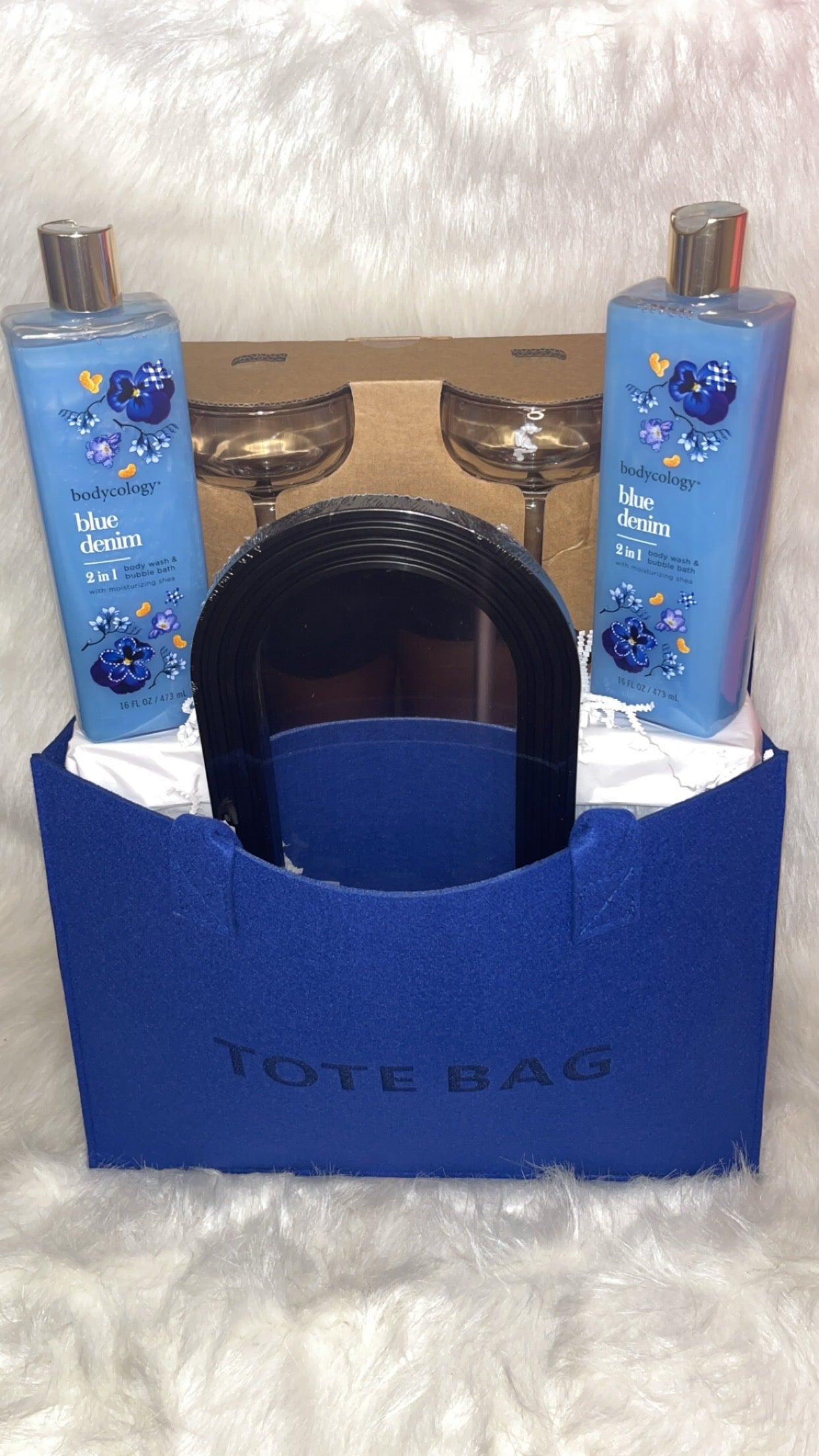 Blue Handbags Gift Set